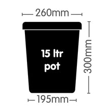 Load image into Gallery viewer, POT SQUARE (BLACK) 15L
